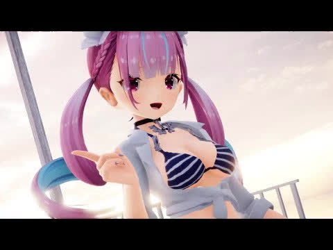 【MMD】Beat Eater [Minato Aqua Bikini].jpeg