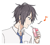 Oh my, indirect kiss. :boys_drink: :boys_drink: